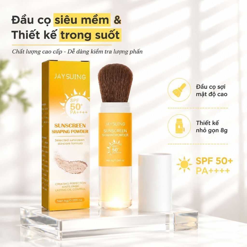 ⚡Ship Nhanh⚡Phấn phủ lì kiểm dầu 24h chống nước | Phấn phủ chống nắng SPF30 sáng da | Phấn phủ che lỗ chân lông mịn