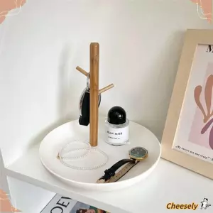 Móc treo chìa khóa CHEESELY, Khay lưu trữ nhánh cây để bàn phòng khách, Hộp đựng mỹ phẩm thời trang Bắc Âu Khung trưng bày trang sức sáng tạo
