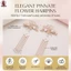 Kẹp tóc tua rua ngọc trai HanfuStyle, Barrette mặt kim loại hợp kim có viền ngọc trai giả, Phụ kiện kẹp tóc chống rỉ sét cho trang phục Hanfu Tạo kiểu lễ hội đám cưới