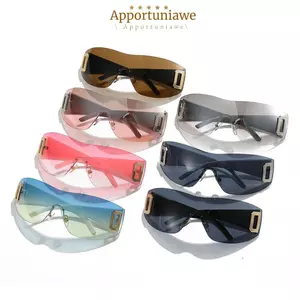 IAPPORTUNIA Quấn xung quanh UV400 Kính râm không khung Kính râm thể thao