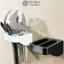 FANIELLAPOWELL Dụng cụ sắp xếp, Giá đựng cờ lê thiết kế 2 khe treo tường, Giá đựng dụng cụ bằng nhựa có tổ chức Lưu trữ dụng cụ