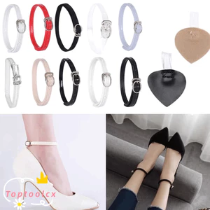 TOPTOOLCX Dây Giày Mắt Cá Chân, Đầu Kim Loại Chống Trượt Dây Giày Có Thể Điều Chỉnh, Phụ Kiện Giày Gói Dây Buộc Dây Đeo Giày Cao Gót Nữ