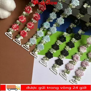 Dây đeo áo ngực DUSKGLOW, có viền ren vô hình Dây đeo đồ lót hoa hồng liền mạch, Dây đeo ren có thể điều chỉnh chống trượt thời trang Váy dự tiệc cưới