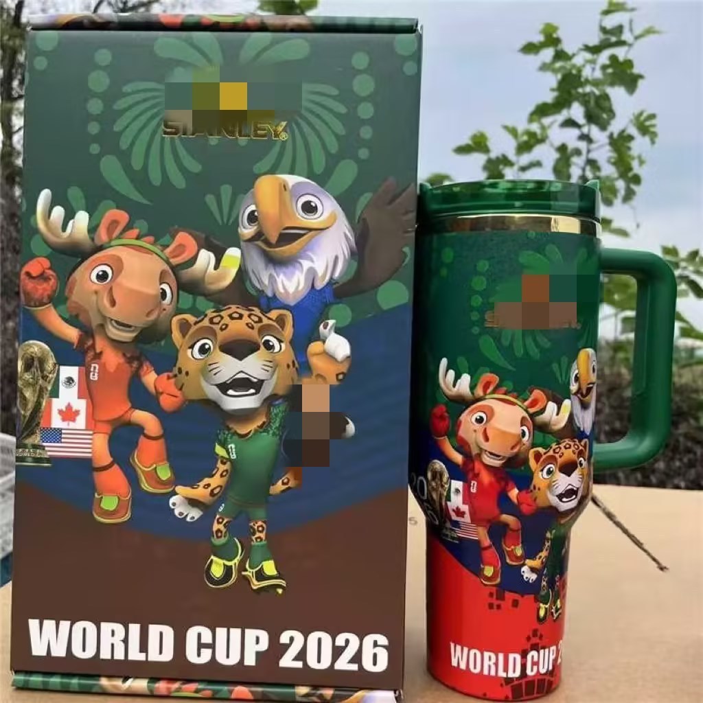 [Kèm Ống Hút] Bình Giữ Nhiệt World Cup 2026 BL161 Cốc Nước 1200ml Inox 304 Cho Nam Nữ Unisex