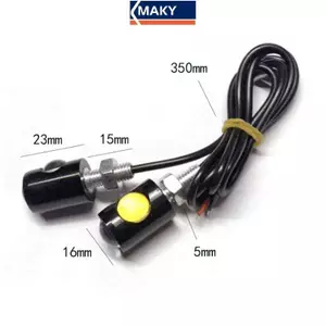 MAKY Sáng Tạo Xe Máy Tín Hiệu Đèn Biển Số Đèn LED Bóng Đèn Hình Mắt Biến Chỉ Báo Siêu Sáng Dễ Dàng Lắp Đặt VN