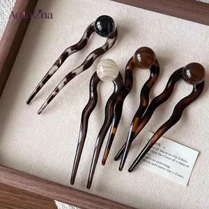 AqToCna Thời Trang Màu Đính Hạt Hình Chữ U Kẹp Tóc Kẹp Tóc Hợp Thời Trang Cho Nữ Cô Gái Vintage Trang Sức Mũ Phụ Kiện Tóc AqToCna