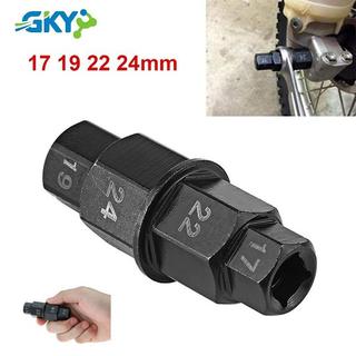 Bánh trước xe máy GKY 17 19 22 24mm Trục lục giác Công cụ loại bỏ trình điều khiển trục chính GKY