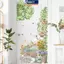 MAKY Hoạt Hình Hoa Cây Xanh Stier Nhà Trang Trí Phòng Khách Vinyl Tường Stier Hoa Hướng Dương Mèo Dễ Thương DIY Trẻ Em Cửa Bức Tranh Tường Giấy Dán Tường VN