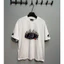 Chất Lượng Cao 7216#象牙白 Áo thun thường ngày Real Shot American Simple Street Wear Loose Casual