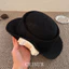 Pháp Hepburn Phong Cách Nơ Ống Hút Nón Retro Thanh Lịch Con Gái Phong Cách Top Hat 2026 Phong Cách Mới Mũ Chống Nắng Nữ