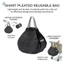 Túi mua sắm có thể gập lại Eco Nylon Accordion Pleat Design Nhẹ chống thấm nước Tạp hóa du lịch Tote