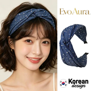 Kim Cương Giả Denim Đệm Đầu Mũ Nắp Rễ Đồ Trang Trí Tóc