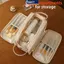 Túi đựng mỹ phẩm ba lớp MAKY Túi đựng cọ trang điểm di động dung lượng lớn Túi đựng đồ du lịch VN