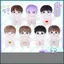 YT4 20cm BTS Bangtan Boys JIN SUGA J HOPE JIMIN V JUNGKOOK Quần áo búp bê có thể tháo rời Đồ chơi sang trọng Quà tặng cho Girlf