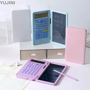 Máy tính khoa học YUJUNI với Notepad LCD, Máy tính toán có thể gập lại di động, Bảng viết tay 12 chữ số chức năng 2 TRONG 1 Văn phòng trường học
