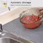 Tấm thoát nước bằng silicon Thảm sấy Thảm chống trượt có cạnh nâng Thảm để bàn cho nồi Cốc Món ăn Đồ dùng nhà bếp ELWW