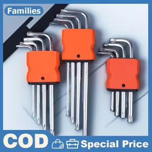 9 Chiếc Torx Star Cờ Lê Bộ Allen Phím Lục Giác Cờ Lê Hai Đầu L Loại Ngôi Sao Tua Vít Dụng Cụ Sửa Chữa Tay Cho DIY Sửa Chữa Nhà
