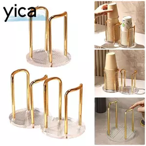 YICA 1 Cái Giá Đựng Cốc Giấy Dùng Một Lần, Kệ Để Đồ Nhà Tổ Chức Cốc Trà Nước, Bền Với Que Dài Hơn Acrylic Sang Trọng Cốc Hiển Thị Đứng