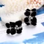 Châu Âu Mỹ Cô Dâu Bộ Trang Sức Dầu Nhỏ Giọt Trang Sức Thời Trang Camellia Vòng Cổ Bông Tai Bộ Hai Mảnh