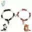 2 Chiếc Vòng Tay Mặt Dây Chuyền Mèo Từ Tính Phù Hợp Với Cặp Đôi Trang Sức Quà Tặng Handmade Có Thể Điều Chỉnh Cho Những Người Yêu Lễ Kỷ Niệm