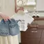 Quần short Denim bé gái (80-140) Bộ đồ mùa hè Phong cách mới mặc ngoài thường ngày