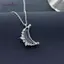 AqToCna Thời Trang Đơn Giản Mặt Trăng Pha Lê Pentagram Trái Tim Mặt Dây Chuyền Nelace Cho Nữ Cô Gái Tính Khí Thanh Lịch Fany Nelace Món Quà Trang Sức AqToCna
