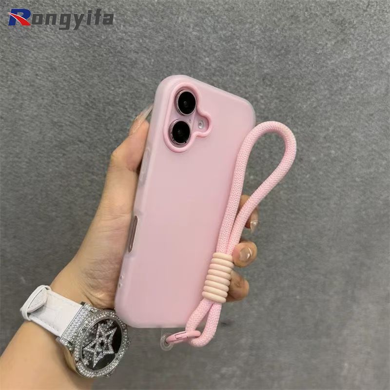 Ốp Lưng 2 Trong 1 Cho Xiaomi 17T 17 Pro Max 15T 14T 11T Pro Mi 11 Lite Vỏ Màu Kẹo Vỏ Điện Thoại Chống Sốc Dễ Thương Có Dây Buộc Ngắn