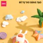 Đất Sét Mềm Soft Clay Deli Cho Bé Dễ Thương, Dễ Nặn Có Hướng Dẫn Mềm Dẻo, Không Dính Tay, An Toàn