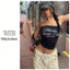 Milyfashion Màu Sắc Tương Phản In Chữ Ôm Hơn Nhìn Ôm Phù Hợp Với Tất Cả Trận Đấu Ống Đơn Giản Top Mùa Hè Hàng Đầu Rốn phơi Sáng Y2K R