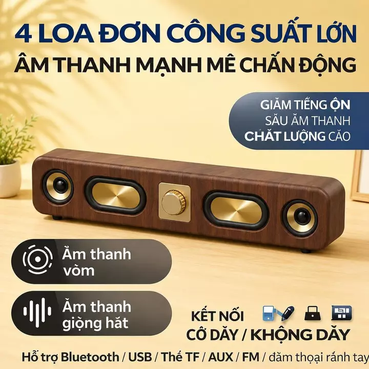 Loa Gỗ Loa Bluetooth Loa Máy Tính Loa Để Bàn Loa Nghe Nhạc Loa Stereo Loa 4 Loa Loa Công Suất Lớn Loa Trầm Mạnh Loa USB