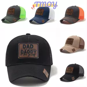 TMOY Mùa Hè Lưới Mũ Bóng Chày Nam Nữ DAD Thư Miếng Dán Mũ Snapba Thoáng Khí Unisex Đường Phố Hip Hop Truer Mũ TMOY