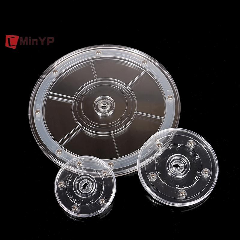 CMinYP Bàn Xoay Acrylic Trong Suốt 360 Xoay Màn Hình Đế Tròn Lười Trang Sức Trang Trí Đĩa Xoay Đồ Nội Thất Phần Cứng Vinh Quang