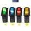 MAKY 5 Chiếc KCD3 Roer Switch Có Đèn LED Bật Tắt 16A 250V 220V 3 Pin 20A Nắp Nắp Đèn Nhỏ Cho Điện Roet 220 Điện Tử VN