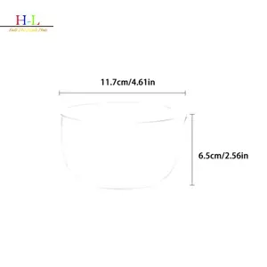 HL 350 / 600ml Bát Trà Trong Suốt Có Vòi Hai Lớp Bát Matcha Nhật Bản Bát Trộn Salad Chịu Nhiệt Bát Lò Vi Sóng LMWU