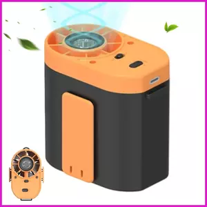 Quạt thắt lưng Máy làm mát không khí có thể sạc lại với quạt thắt lưng nhẹ Kẹp cho cắm trại ngoài trời Du lịch Bãi biển Nhà đi bộ đường dài lyuvn