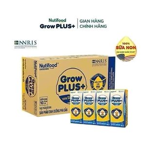 Sữa non pha sẵn Nutifood Growplus+ Tăng sức đề kháng, Tiêu hoá tốt cho bé từ 1+