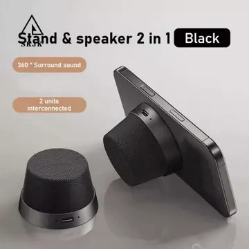 Loa Bluetooth không dây mini SKJK, Loa Bluetooth di động 2 trong 1, Giá đỡ điện thoại pin dài không dây rảnh tay Loa Bluetooth mini sử dụng trên ô tô