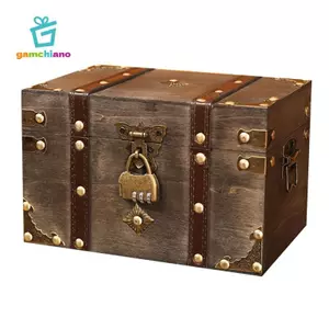 Hộp lưu trữ bằng gỗ cổ điển Trang trí lưu trữ Trang trí lưu trữ Đồ trang sức