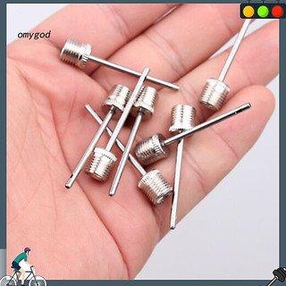 OMG 10 Cái Bơm Hơi Chân Kim Loại Di Động Tiêu Chuẩn Kim Bơm Không Khí Cho Bóng Đá