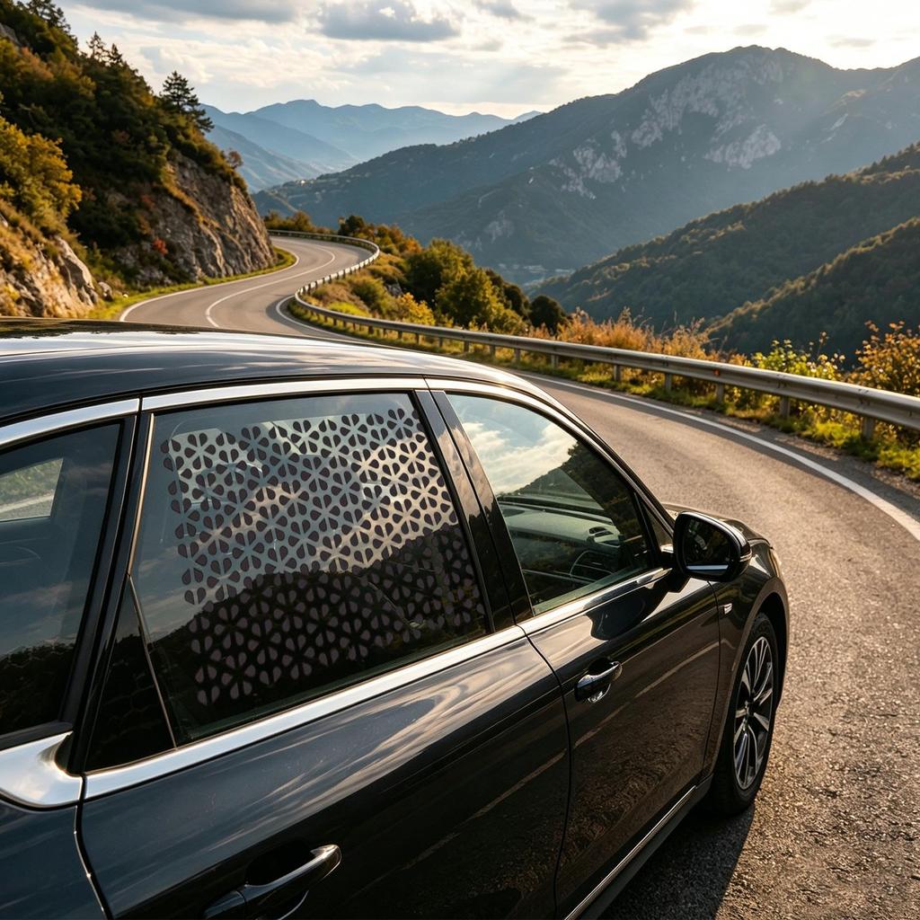 Tints Ô Tô Cho Cửa Sổ 2 Miếng Dán Bảo Mật Dán Cửa Sổ Ô Tô Phim Chống Nắng Cho Kính Chắn Gió Nội Thất SUV RV pomervn