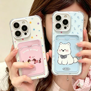 Ốp Lưng Động Vật Chó Con Dachshund Dễ Thương Cho VIVO V50 V40 Lite Y03 Y28S Y28 Y04 Y29S Y21 Y2021 Y33S Y21S Y33T Y15A Y36 Y17S Y19S V30 Pro Vỏ Đựng Thẻ Ví TPU Chống Sốc