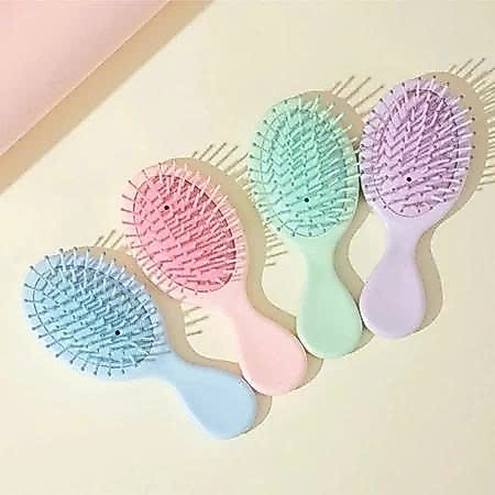 Lược chải tóc mini cầm tay nhiều màu có đệm khí gỡ rối massage da dầu