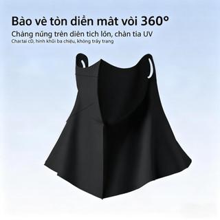 Mặt nạ chống nắng nửa mặt và cổ unisex, mặt nạ chống tia UV khi đạp xe, mặt nạ nửa mặt, mặt nạ dạng ống, mặt nạ lụa lạnh