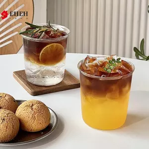 Cốc Cà Phê Uốn Cốc Latte Thủy Tinh Gia Đình Drinkware Nước ép Sữa Cốc Đơn Giản Trong Suốt Chai Nước Thủy Tinh Cốc Cà Phê VN