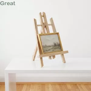 Giá để bàn bằng gỗ TUYỆT VỜI, Giá đỡ gỗ nhỏ 30cm, Cài đặt góc linh hoạt Thông hình thang Giá đỡ ổn định Trình bày tác phẩm nghệ thuật