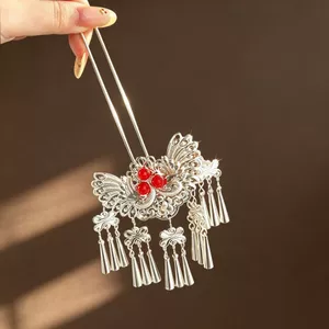 WHX-Phoenix Kẹp Tóc Hình Chữ U Mới Phong Cách Trung Hoa Phụ Kiện Tóc Kẹp Tóc Cổ Mũ Đội Đầu Kẹp Tóc Mũ Đội Đầu