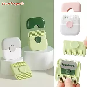 Tông Đơ Cắt Tóc 2 Trong 1 FAVORITEGOODS, Dao Cạo Hai Cạnh Đôi Đa Năng, Dụng Cụ Làm Mỏng Di Động Dễ Dàng Cắt Tỉa Bằng Tay Cắt Tỉa Tông Đơ Cắt Tỉa