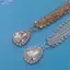 Bluelover Pha Lê Trước Nelace Nữ Pha Lê sel Tóc Tiara Giọt Nước Tóc Mới
