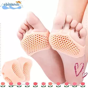 EBINLANDS 2 Miếng Đệm Silicon Đế Trước, Đế Massage Chân Giảm Đau Metatarsal, Đệm Chỉnh Hình Mềm Dụng Cụ Chăm Sóc Bàn Chân Tách Ngón Chân