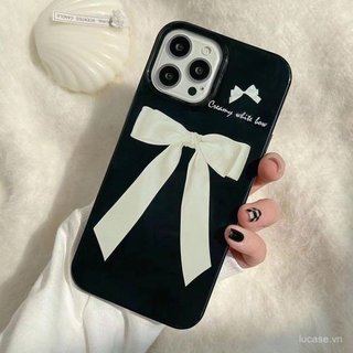 Ốp Điện Thoại Thời Trang Thắt Nơ Thắt Nơ Thời Trang Nữ Phong Cách Thích Hợp Cho iPhone 16promax 15promax 16 15 14 plus 14promax 11 12 13 promax xr xs 17promax Vỏ Bảo Vệ Chống Sốc